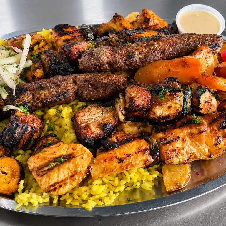 Generous Portions and Open-Flame Grilling